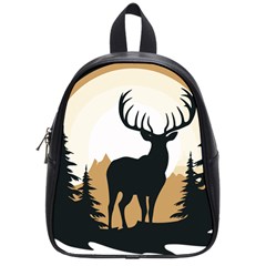 Deer Wildlife Nature School Bag (small) by Sarkoni