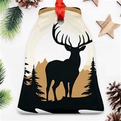 Deer Wildlife Nature Bell Ornament (two Sides) by Sarkoni