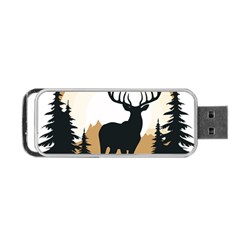 Deer Wildlife Nature Portable Usb Flash (two Sides) by Sarkoni