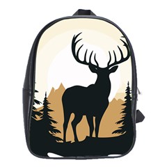 Deer Wildlife Nature School Bag (xl) by Sarkoni