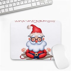 Santa Glasses Yoga Chill Vibe Small Mousepad