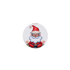 Santa Glasses Yoga Chill Vibe 1  Mini Magnets