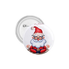 Santa Glasses Yoga Chill Vibe 1 75  Buttons