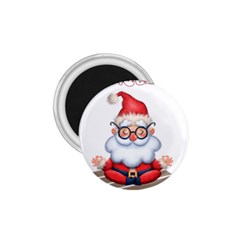 Santa Glasses Yoga Chill Vibe 1 75  Magnets