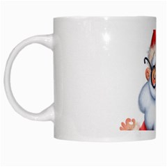 Santa Glasses Yoga Chill Vibe White Mug