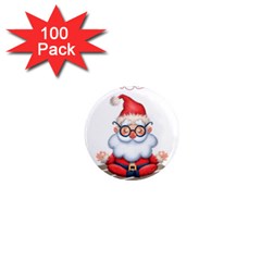 Santa Glasses Yoga Chill Vibe 1  Mini Magnets (100 Pack)  by Sarkoni