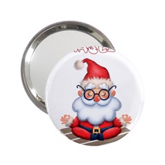 Santa Glasses Yoga Chill Vibe 2 25  Handbag Mirrors