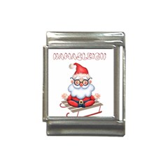 Santa Glasses Yoga Chill Vibe Italian Charm (13mm)