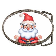 Santa Glasses Yoga Chill Vibe Belt Buckles