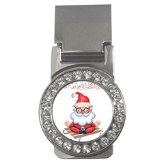 Santa Glasses Yoga Chill Vibe Money Clips (cz) 