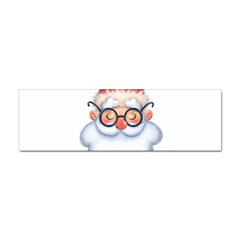 Santa Glasses Yoga Chill Vibe Sticker (bumper)