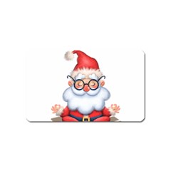 Santa Glasses Yoga Chill Vibe Magnet (name Card)