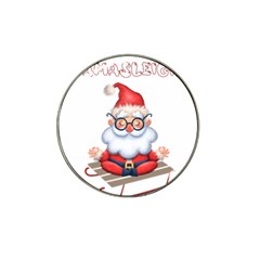 Santa Glasses Yoga Chill Vibe Hat Clip Ball Marker (10 Pack)