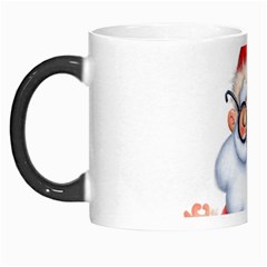 Santa Glasses Yoga Chill Vibe Morph Mug by Sarkoni