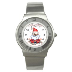 Santa Glasses Yoga Chill Vibe Stainless Steel Watch