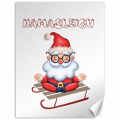 Santa Glasses Yoga Chill Vibe Canvas 12  X 16 