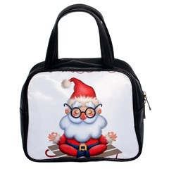 Santa Glasses Yoga Chill Vibe Classic Handbag (two Sides)