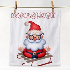 Santa Glasses Yoga Chill Vibe Face Towel