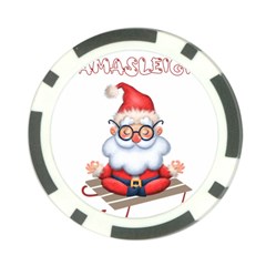 Santa Glasses Yoga Chill Vibe Poker Chip Card Guard (10 Pack)