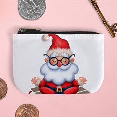 Santa Glasses Yoga Chill Vibe Mini Coin Purse