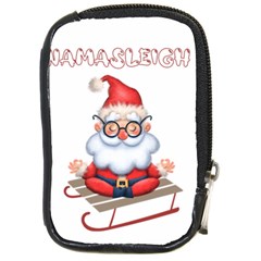 Santa Glasses Yoga Chill Vibe Compact Camera Leather Case