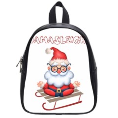 Santa Glasses Yoga Chill Vibe School Bag (small)