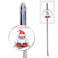 Santa Glasses Yoga Chill Vibe Book Mark