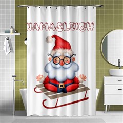 Santa Glasses Yoga Chill Vibe Shower Curtain 48  X 72  (small) 