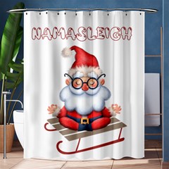 Santa Glasses Yoga Chill Vibe Shower Curtain 60  X 72  (medium) 