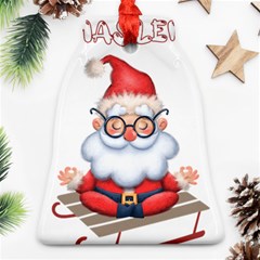 Santa Glasses Yoga Chill Vibe Ornament (bell)