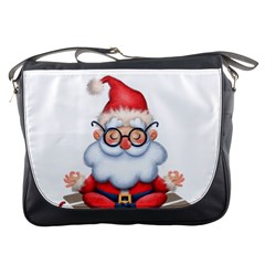 Santa Glasses Yoga Chill Vibe Messenger Bag by Sarkoni