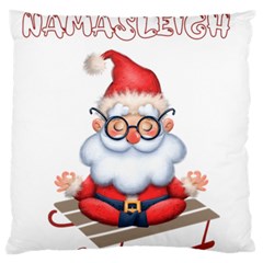 Santa Glasses Yoga Chill Vibe Large Cushion Case (two Sides)