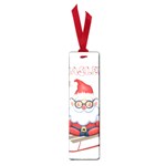 Santa Glasses Yoga Chill Vibe Small Book Marks Front