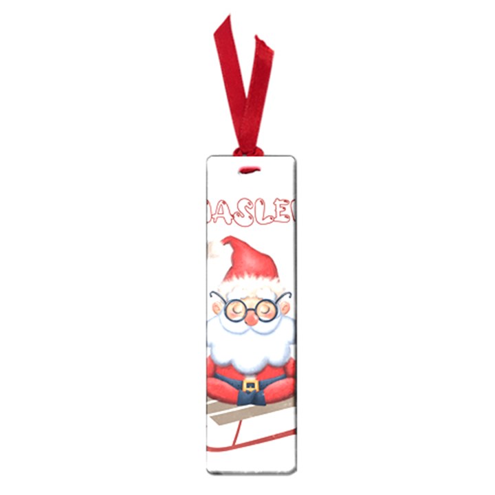 Santa Glasses Yoga Chill Vibe Small Book Marks