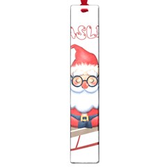 Santa Glasses Yoga Chill Vibe Large Book Marks by Sarkoni