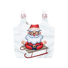 Santa Glasses Yoga Chill Vibe Full Print Recycle Bag (s) by Sarkoni