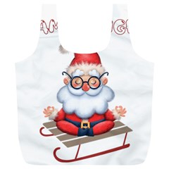 Santa Glasses Yoga Chill Vibe Full Print Recycle Bag (xl) by Sarkoni