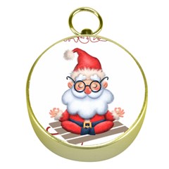 Santa Glasses Yoga Chill Vibe Gold Compasses