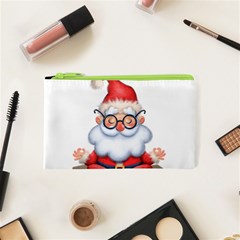 Santa Glasses Yoga Chill Vibe Cosmetic Bag (xs)