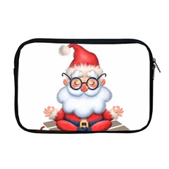 Santa Glasses Yoga Chill Vibe Apple Macbook Pro 17  Zipper Case by Sarkoni