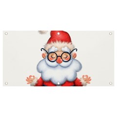 Santa Glasses Yoga Chill Vibe Banner And Sign 4  X 2 