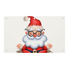 Santa Glasses Yoga Chill Vibe Banner And Sign 5  X 3 