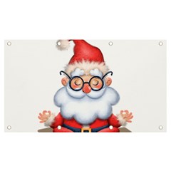 Santa Glasses Yoga Chill Vibe Banner And Sign 7  X 4 