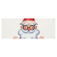 Santa Glasses Yoga Chill Vibe Banner And Sign 8  X 3 