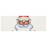 Santa Glasses Yoga Chill Vibe Banner and Sign 9  x 3  Front