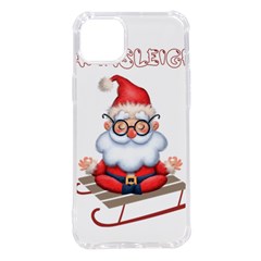 Santa Glasses Yoga Chill Vibe Iphone 14 Plus Tpu Uv Print Case