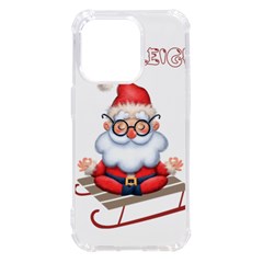 Santa Glasses Yoga Chill Vibe Iphone 14 Pro Tpu Uv Print Case