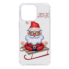 Santa Glasses Yoga Chill Vibe Iphone 13 Pro Tpu Uv Print Case by Sarkoni