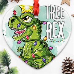 Dinosaur T-rex Dino Tyrannasaurus Ornament (heart)