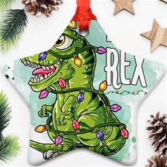 Dinosaur T-rex Dino Tyrannasaurus Ornament (star)